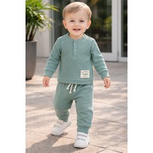 Minitex Waffle Kumaş Mevsimlik Bebe Takım