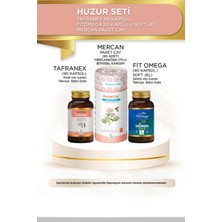 Hekimzade Huzur Seti - Tafranex 90 Kapsül & Fit Omega Softjell Kapsül & Mercan Paket Çay
