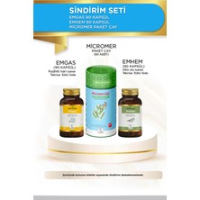 Hekimzade Sindiriim Seti - Emhem 90 Kapsül & Emgas 90 Kapsül & Micromer Paket Çay