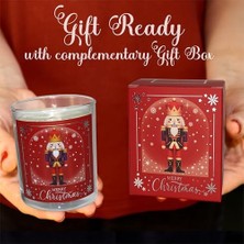 Storemax – Kurşun Asker (Nutcracker) Tasarımlı Mum, Kırmızı Renk Temalı, 135 G Doğal Biyo, 40 Saat Yanma Süresi, Cam Kavanoz, Şık Bristol Kutulu, Yılbaşı Koleksiyonu Hazır Hediye