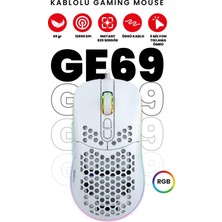 Gameagle GE69 Rgb Makrolu 12800DPI Kablolu Oyuncu Mouse