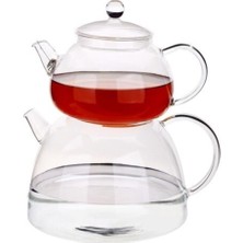 PremiumPort Şık ve Dayanıklı Borosilikat Cam Çaydanlık Takımı, Şeflerin Tercihi