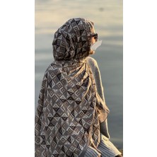 Qalortex Scarf Bambu Crash Şal-Labirent Desen-Vizongri