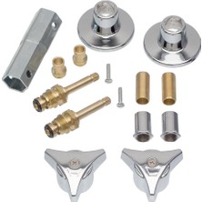 Storemax Küvet ve Duş 2 Kulplu Tadilat Seti Union , Krom, 1-Kit (39690) Için