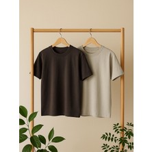 Lc Waikiki Yeni Sezon Bisiklet Yaka Kısa Kollu Erkek Tişört 2'li Paket