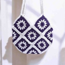 Lal Dizayn El Yapımı Örgü Omuz Çantası