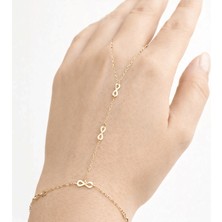 Hakan Mücevherat Sonsuzluk 14 Ayar Altın Şahmeran Bileklik