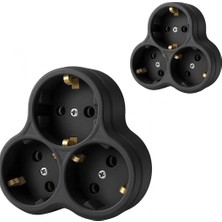 Storemax 2 Adet Koyu Füme 3’lü Priz Dönüştürücü, Şık ve Dayanıklı Tasarımıyla Ev ve Ofislerde Güvenli Kullanım Sunar. Topraklı, Isıya Dayanıklı ve Çocuk Korumalı Yapısıyla Uzun Ömürlüdür.