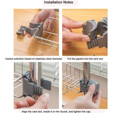 Storemax Musluk Depolama Rafı, Lavabo Süzgeci, Sünger Tutucu, Tahliye Kutulu Mutfak Sabunluğu, Delmeden Asılabilir, Mutfak, Tuvalet, Sabun, Sünger, Bez Için (Küçük)