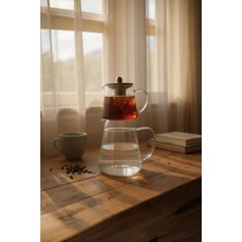 PremiumPort Isıya Dayanıklı Borosilikat Cam Çaydanlık Takımı ve Demlik Seti