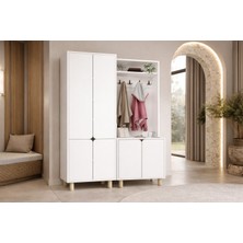 Padova Portmanto Vestiyer Ayakkabılık 6 Kapaklı 4 Askılı