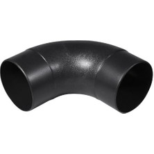 Storemax 70105 Açılı Toz Hortumu Bağlantısı, 10,2 Cm, 90 Derece Açı, Siyah