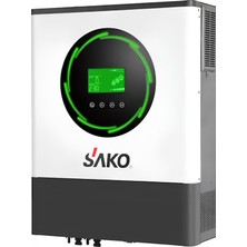 UreTech Sako 8kva 8kw 8000 Watt Tam Sinüs Akıllı H.v. Dual 90-450VDC Mppt Inverter 48VDC-220VAC Invertör