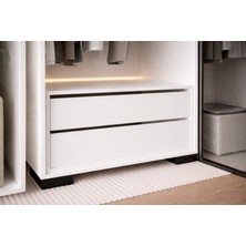 VM VERTEX MOBİLYA Floransa Çekmece Modül Beyaz Gardırop