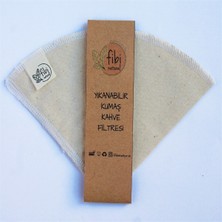 Fibi Natural %100 Ham Pamuk Yıkanabilir Kahve Filtresi - V60