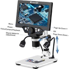 Desfree 7'' HDMI DİJİTAL MİKROSKOP 1200X IPS EKRANLI LEHİMLEME MİKROSKOBU