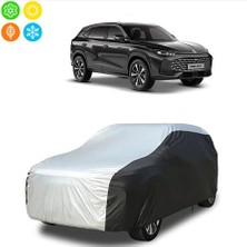 AUTOES Mg Hs Phev Araba Brandası Oto Branda Gri-Siyah