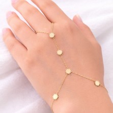 Hakan Mücevherat Güneş Figürlü 14 Ayar Altın Şahmeran Bileklik