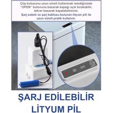 Storemax Sensörlü 16 Litre Çöp Kovası (Şarj Edilebilir Lityum Pilli) / GT-SC03