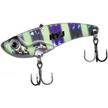 Ryuji Mirror Vib 15GR 5.6cm Vibrasyon Jig Yem Renk Zebra Glow