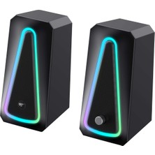 Havit Gamenote SK208 Pro Rgb Işıklı 2.0 Stereo Gaming Pc Hoparlör – 10W Rms, Rgb Modlu