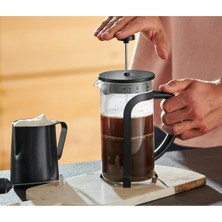 PremiumPort Şık Siyah 800 ml French Press, Kahve ve Çay Keyfi Için Ideal
