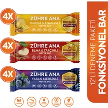 Zühre Ana Fonksiyonel Meyve Bar Deneme Paketi 35 gr x 12 Adet 3 Çeşit