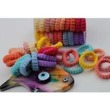 Storemax Okavango Kadın Renkl I Ultra Esnek Tırtıklı 20'li Kutu Havlu Lastik Toka Seti Lastik Toka Seti, Toka Organizer, Toka, Kız Çocuk Toka, Toka Organizer