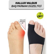 Exland Hallux Valgus Baş Parmak Düzeltici Çorap – Çift Silikon Destek + Kaymaz Topuk Lastiği