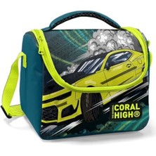 Storemax Erkek Çocuk Okul Beslenme Çantası - Yeşil-Sarı Yarış Arabası