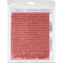 Storemax Tim Holtz - Anon CMS394 Tıny Tim Holtz Stamp Clıng Rbbr Damga Seti, Küçük Metinli, Tek Boy