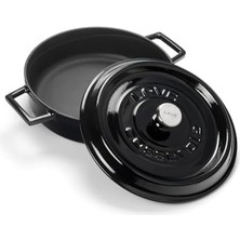 Storemax Döküm Çok Amaçli Yayvan Tencere Çap(Ø) 24 cm - Trendy Siyah