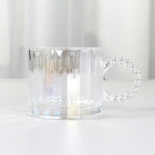 Storemax Kristal Cam Bardak Seti, 300ML, 6 Parça, Boncuk Kulplu