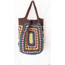 Lal Dizayn El Yapımı Motifli Omuz Çantası