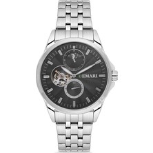 DEMARİ Otomatik Erkek Kol Saati – Çelik Kasa & Bilezik, Siyah Kadran DM-00101G-A2