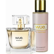 Wue. Wue de Bonheur Miss Set - Kadın Parfümü 50 ml & Vücut ve Saç Spreyi 250 ml