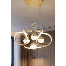 Ünal Aydınlatma Döngü 50 cm Gold LED Sarkıt Avize