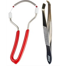 Storemax Mta Hıgh-Tech Yaylı Manuel Epilatör & Cımbız – Dudak Üstü, Çene, Yanak ve Kaş Bölgesi Ince Tüy Temizleyici – Acısız, Hijyenik, Taşınabilir Kadın Yüz Epilasyon Aleti 2 Li Set