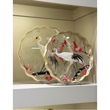 UltraMint Şık 2'li Sakura Elegance Lüks Tepsi Seti, Zarif ve Dayanıklı Tasarım