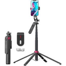 Storemax Bluetooth Uyumlu & Selfie Çubuğu – 180CM Teleskopik Ayarlanabilir, 29.5cm Katlanabilir, Kablosuz Uzaktan Kumanda, ve Ios ile Uyumlu, Telefon Uyumlu Fotoğraf Çekim Standı P185