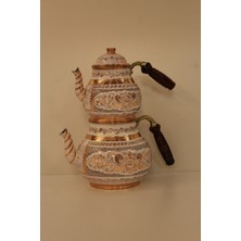 PremiumPort El Işlemeli Bakır Demlik, Şık ve Zarif Çaydanlık Tasarımı