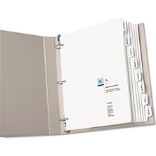 Storemax Baskı Bölücüler, Beyaz, 8 Tabs, 5 Takım (11552)