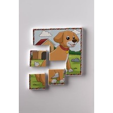 Storemax Manyetik Blok Çift Taraflı 9 Parçalı Mıknatıslı Puzzle 2 Görsel Köpek-Eşek Yapboz