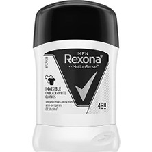 Storemax Rexona Men Erkek Anti-Perspirant Stick Deodorant Invisible Black And White 50 ml 1 Adet