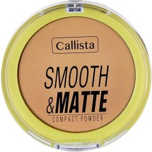 Storemax Callista Smooth Matte Compact Powder Mat Görünümlü Pudra 30 Dark Honey