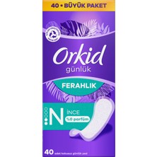 Orkid Yaprak Günlük Ped Normal Büyük Paket 40'lı