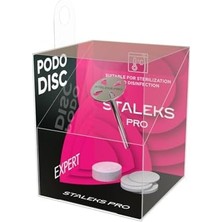 Storemax Staleks Pododisc 10 mm Pedikür + 5 Yedek Paket Misket Limonu 180 Grit Profesyonel Ev Kullanımı Paslanmaz Çelik (Pdset-10)