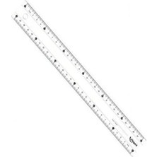 Storemax Kırılmaz Cetvel, Şeffaf, 30 cm