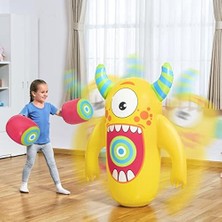 Storemax Kids Şişirilebilir Canavar Nakavt Bop Çantası Boks Eldivenleri ile