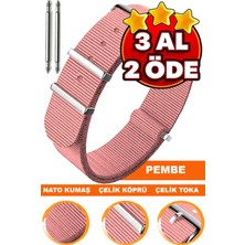  18mm-20mm-22mm-24mm saatlerle uyumlu nato kumaş tekstil saat kordonu kayışı n32nyl1-p